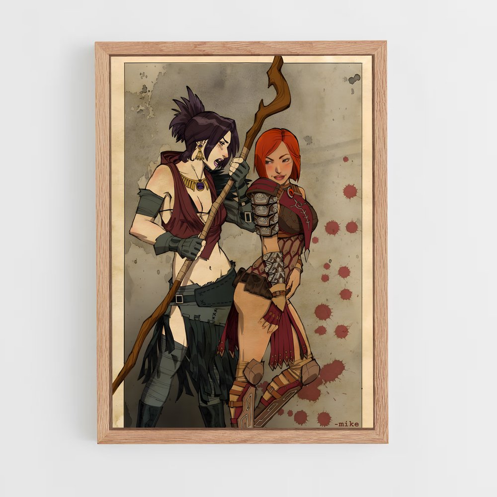 Poster L'Alliance des Guerrières – affiche Dragon age (vue 4)